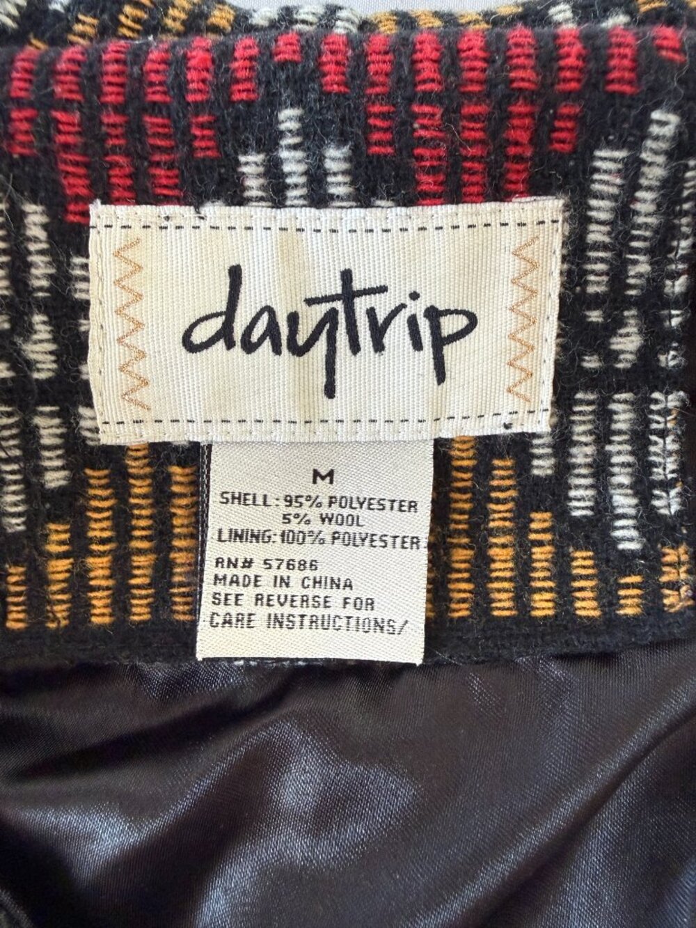 Daytrip Patterned Wrap Coat - M - Women's - Picture 4 of 8